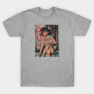 Retro Anime Girl 70s 80s 90s T-Shirt